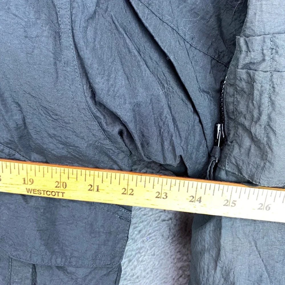 TOMA‎ Vintage Hooded Jacket Mens L 14-16 Black Puffer Bomber Nylon